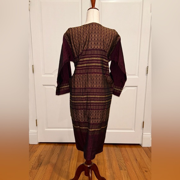 Hand loom vintage long blazer made in Oaxaca mex. - Picture 7 of 7